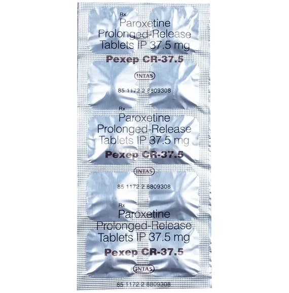 pexep cr 37.5mg tablet 10's